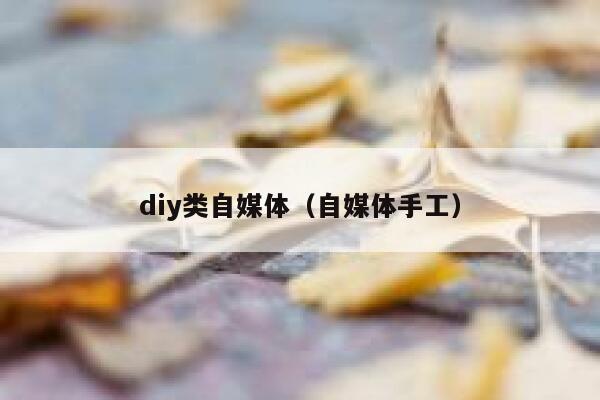 diy类自媒体（自媒体手工）