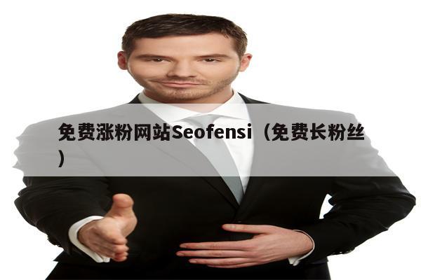 免费涨粉网站Seofensi（免费长粉丝）