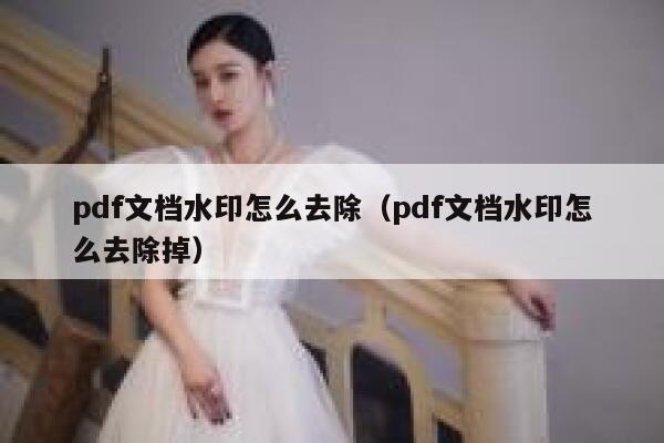 pdf文档水印怎么去除（pdf文档水印怎么去除掉）