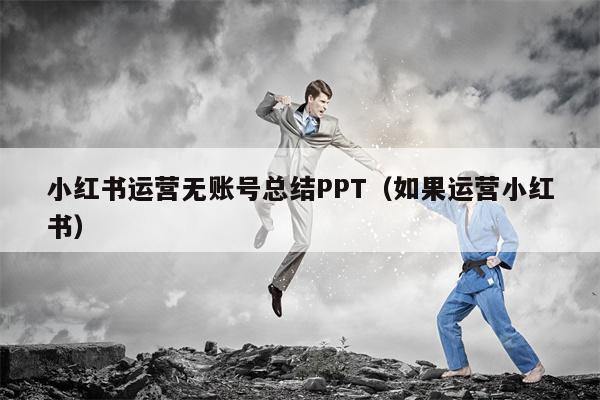 小红书运营无账号总结PPT（如果运营小红书）