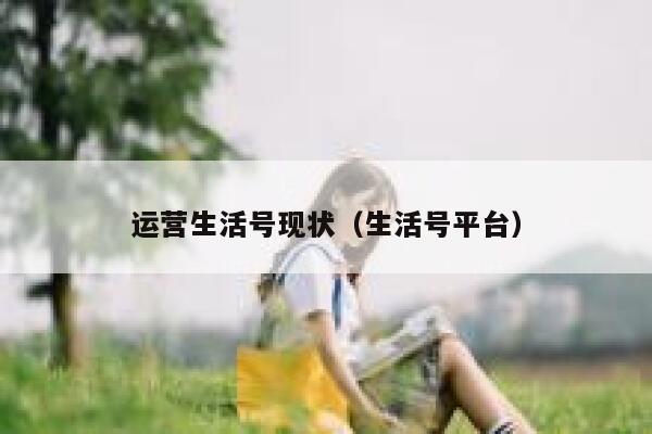 运营生活号现状（生活号平台）