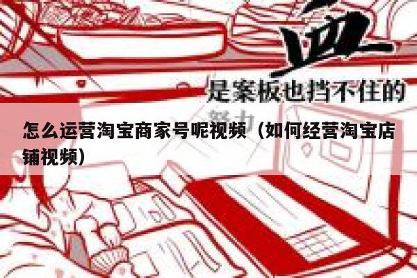 怎么运营淘宝商家号呢视频（如何经营淘宝店铺视频）