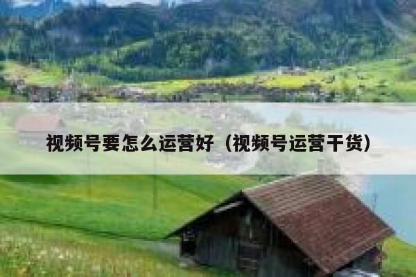 视频号要怎么运营好（视频号运营干货）