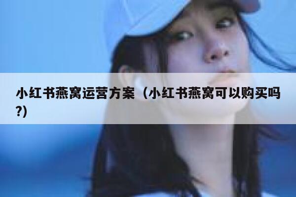 小红书燕窝运营方案（小红书燕窝可以购买吗?）