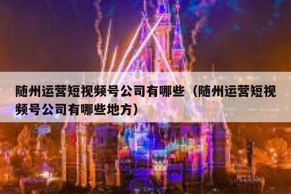 随州运营短视频号公司有哪些（随州运营短视频号公司有哪些地方）