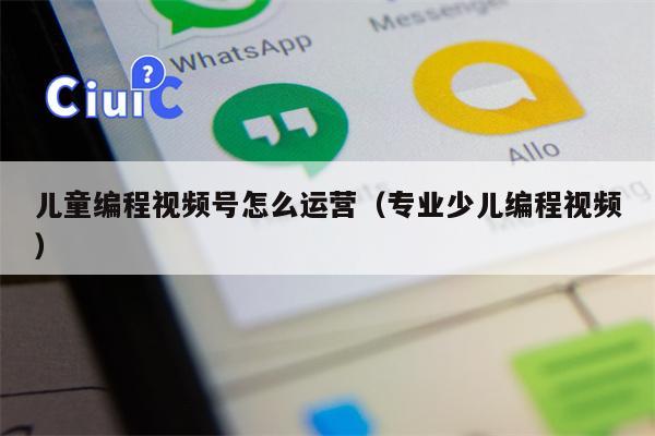 儿童编程视频号怎么运营（专业少儿编程视频）