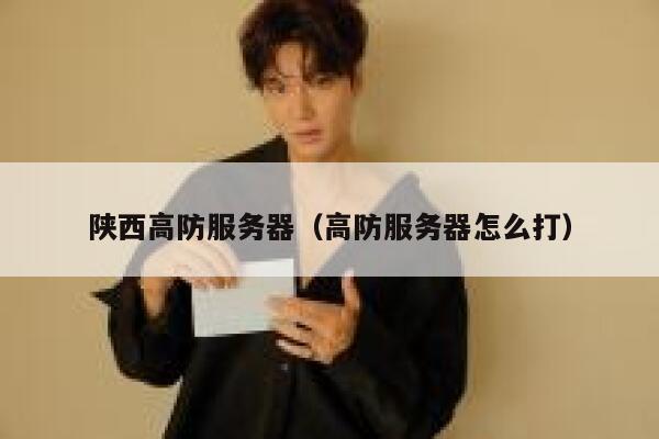 陕西高防服务器（高防服务器怎么打）