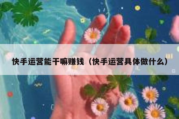 快手运营能干嘛赚钱（快手运营具体做什么）