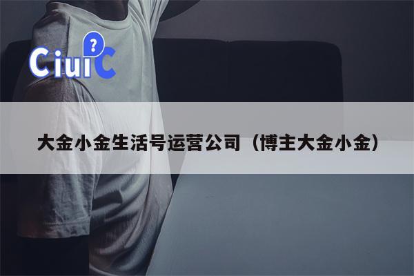 大金小金生活号运营公司（博主大金小金）