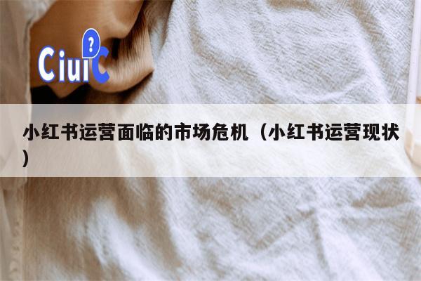 小红书运营面临的市场危机（小红书运营现状）