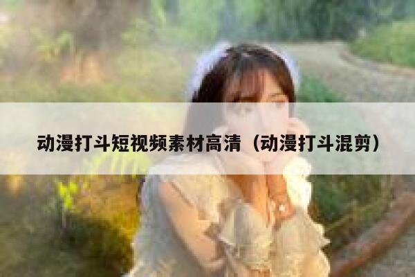 动漫打斗短视频素材高清（动漫打斗混剪）
