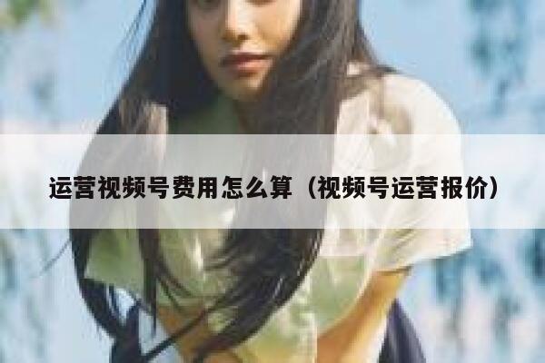 运营视频号费用怎么算（视频号运营报价）