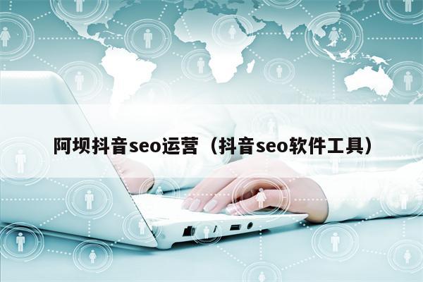 阿坝抖音seo运营（抖音seo软件工具）
