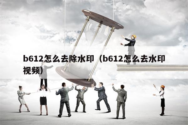b612怎么去除水印（b612怎么去水印视频）