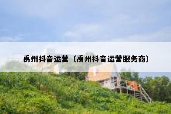 禹州抖音运营（禹州抖音运营服务商）
