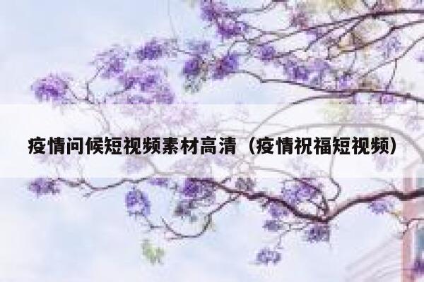 疫情问候短视频素材高清（疫情祝福短视频）