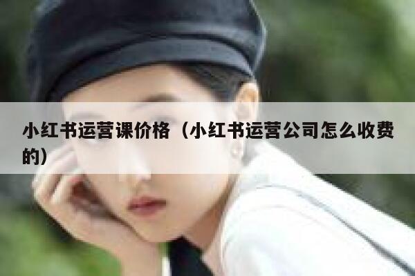 小红书运营课价格（小红书运营公司怎么收费的）