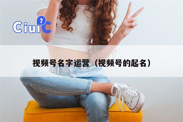 视频号名字运营（视频号的起名）