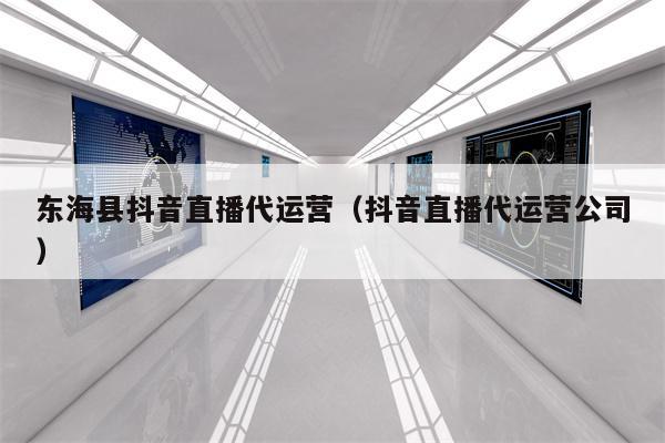 东海县抖音直播代运营（抖音直播代运营公司）