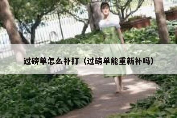 过磅单怎么补打（过磅单能重新补吗）