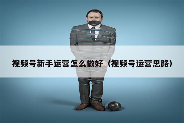 视频号新手运营怎么做好（视频号运营思路）
