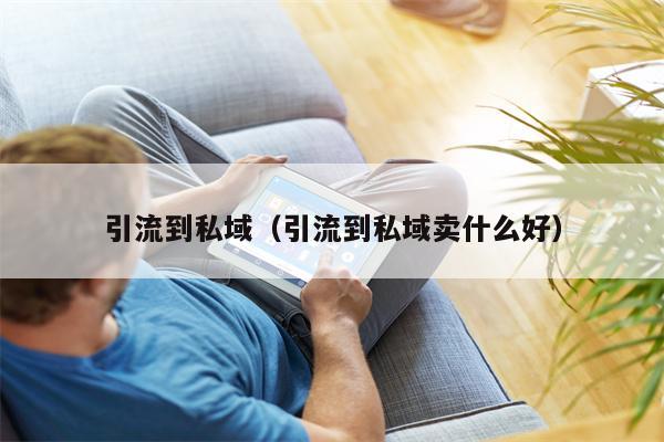 引流到私域（引流到私域卖什么好）