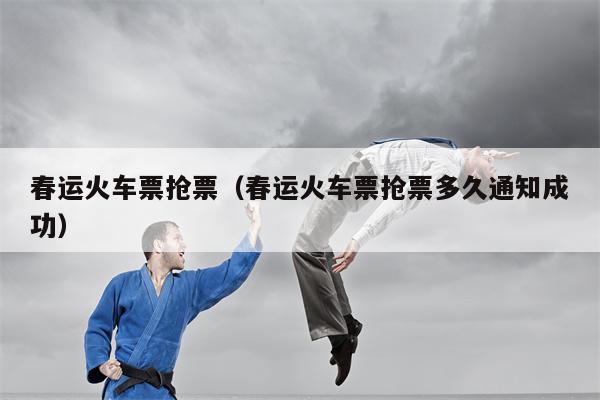春运火车票抢票（春运火车票抢票多久通知成功）