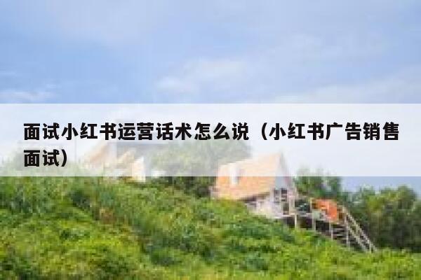 面试小红书运营话术怎么说（小红书广告销售面试）