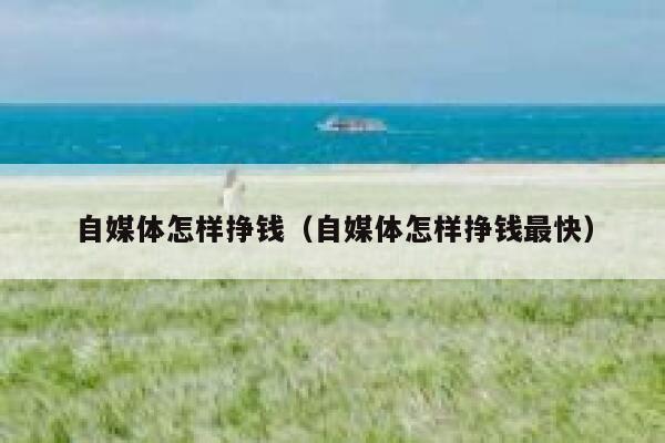 自媒体怎样挣钱（自媒体怎样挣钱最快）