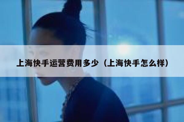 上海快手运营费用多少（上海快手怎么样）