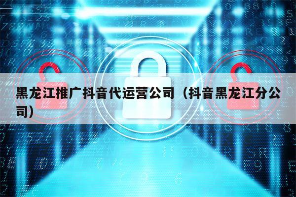 黑龙江推广抖音代运营公司（抖音黑龙江分公司）