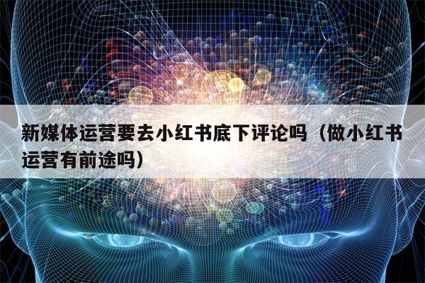 新媒体运营要去小红书底下评论吗（做小红书运营有前途吗）