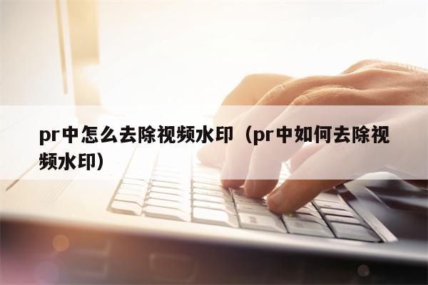 pr中怎么去除视频水印（pr中如何去除视频水印）