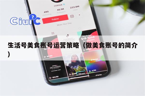 生活号美食账号运营策略（做美食账号的简介）