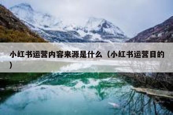 小红书运营内容来源是什么（小红书运营目的）