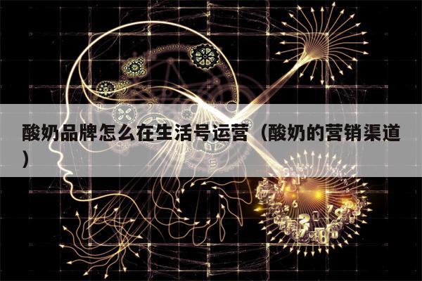 酸奶品牌怎么在生活号运营（酸奶的营销渠道）