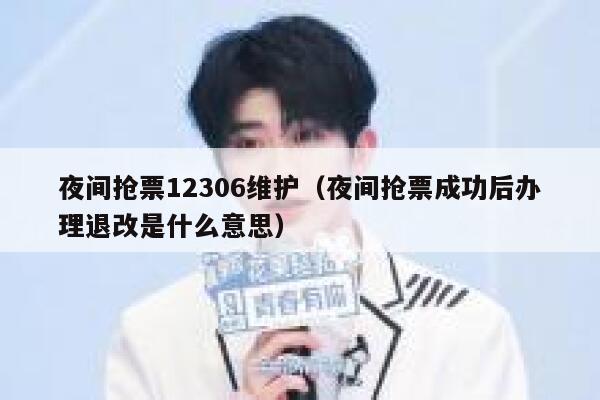 夜间抢票12306维护（夜间抢票成功后办理退改是什么意思）