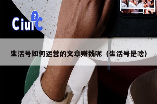 生活号如何运营的文章赚钱呢（生活号是啥）