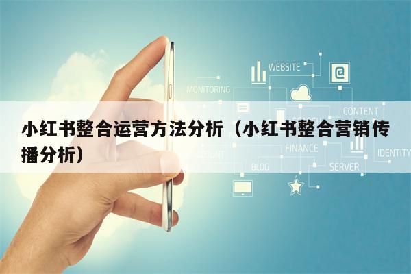 小红书整合运营方法分析（小红书整合营销传播分析）