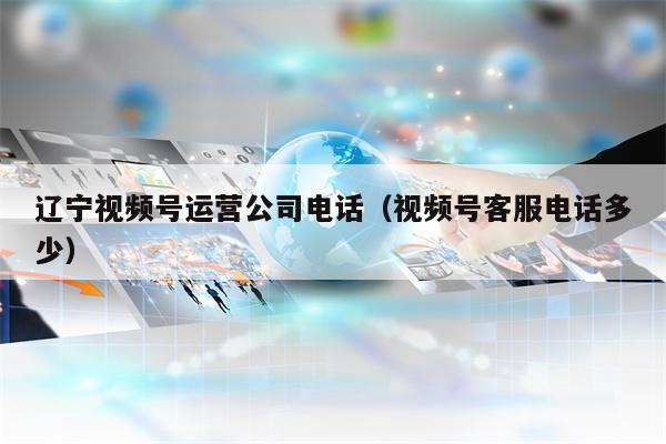 辽宁视频号运营公司电话（视频号客服电话多少）