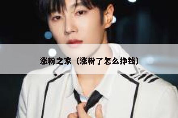 涨粉之家（涨粉了怎么挣钱）
