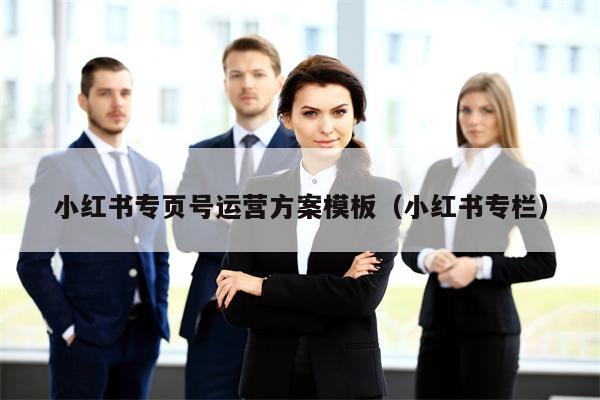 小红书专页号运营方案模板（小红书专栏）