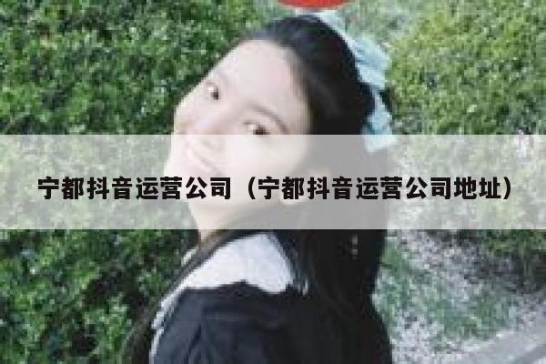 宁都抖音运营公司（宁都抖音运营公司地址）