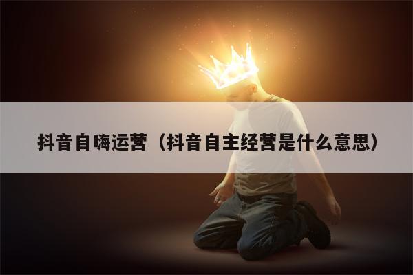 抖音自嗨运营（抖音自主经营是什么意思）