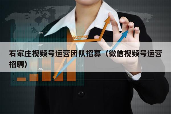 石家庄视频号运营团队招募（微信视频号运营招聘）