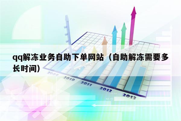 qq解冻业务自助下单网站（自助解冻需要多长时间）