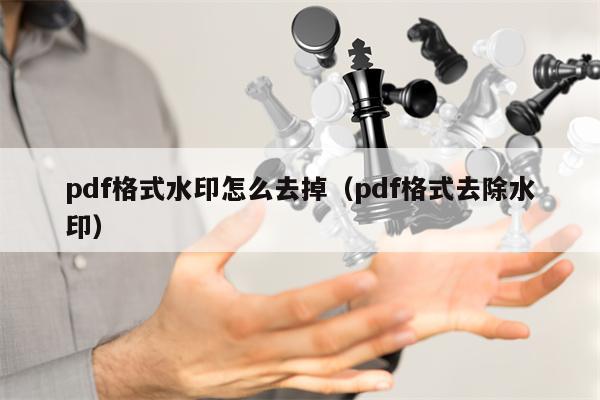 pdf格式水印怎么去掉（pdf格式去除水印）