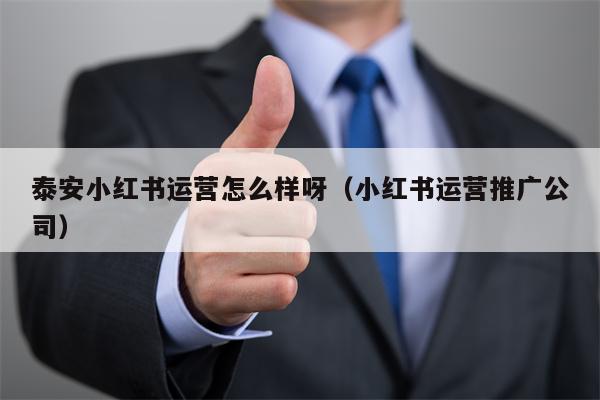 泰安小红书运营怎么样呀（小红书运营推广公司）