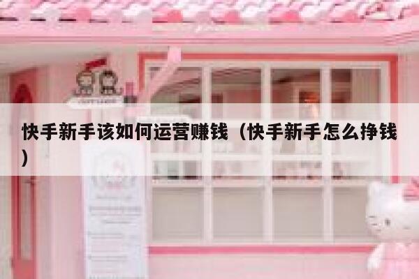 快手新手该如何运营赚钱（快手新手怎么挣钱）