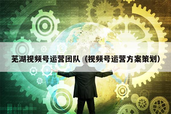 芜湖视频号运营团队（视频号运营方案策划）
